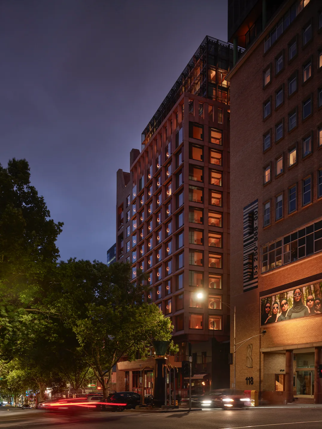 The beautiful exterior of Melbourne Place